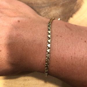 10k Gold Heart Bracelet